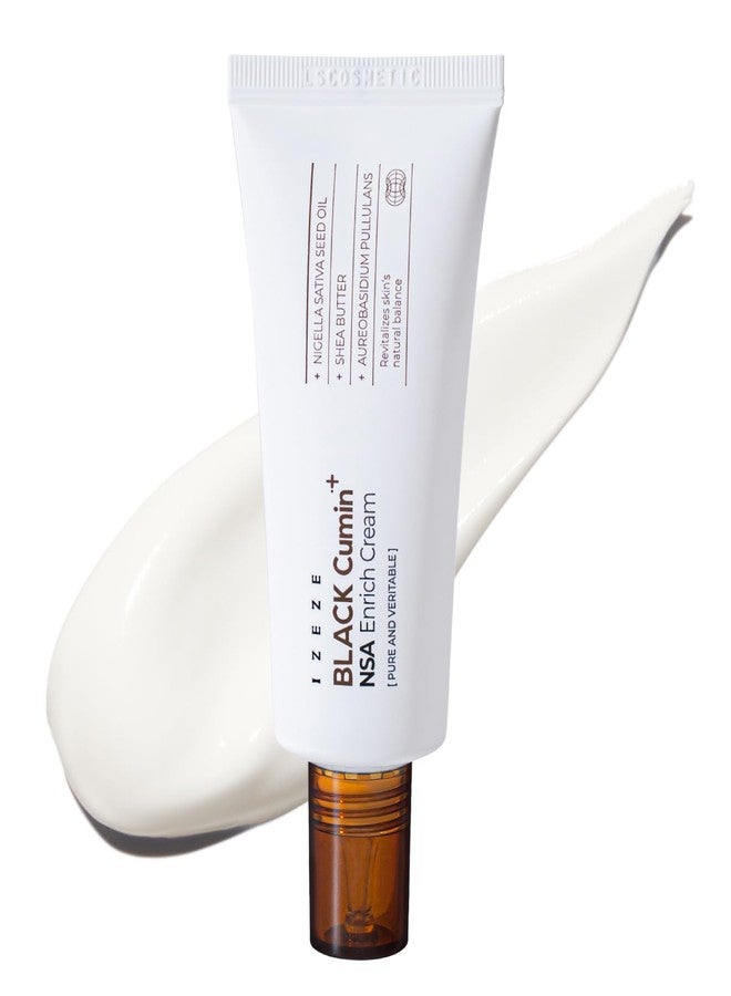 IZEZE BLACK Cumin NSA Enrich Cream 1.69 fl.oz, 50 ml | Antiwrinkle Moisturizer, Barrier Repair and Nourishing, Korean Skincare for Dry Skin, Skin Cream for Aging Skin - Image 1